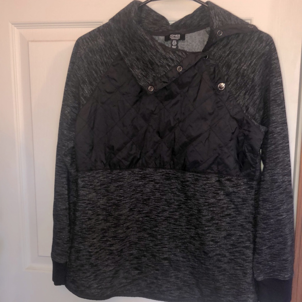 Dark Grey Pull-Over Jacket!